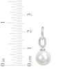 Thumbnail Image 1 of Cultured Pearl Drop Earrings Sterling Silver