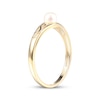 Thumbnail Image 1 of Cultured Pearl Swirl Ring 10K Yellow Gold