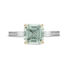 Thumbnail Image 2 of Neil Lane Square Emerald-Cut Green Quartz Engagement Ring 3/8 ct tw Diamond 14K White Gold