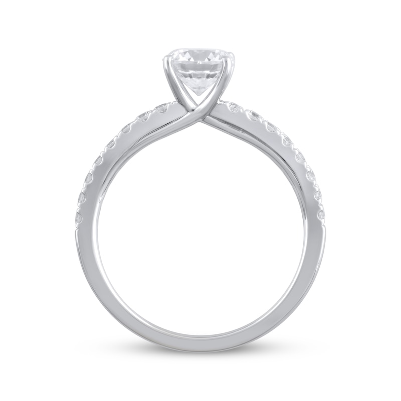 Lab-Created Diamonds by KAY Round-Cut Engagement Ring 1-1/4 ct tw 14K White Gold