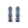 Thumbnail Image 1 of Le Vian Sapphire Waterfall Hoop Earrings 3/8 ct tw Diamonds 14K Vanilla Gold