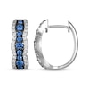 Thumbnail Image 2 of Le Vian Sapphire Waterfall Hoop Earrings 3/8 ct tw Diamonds 14K Vanilla Gold
