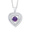 Thumbnail Image 0 of Unstoppable Love Necklace Amethyst Sterling Silver