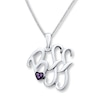 Thumbnail Image 0 of BFF Necklace Amethysts Sterling Silver