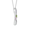 Thumbnail Image 1 of Dragonfly Necklace Multi-Gemstone Sterling Silver