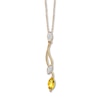 Thumbnail Image 0 of Citrine Necklace with Diamonds 10K Yellow Gold