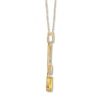 Thumbnail Image 1 of Citrine Necklace with Diamonds 10K Yellow Gold