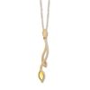 Thumbnail Image 3 of Citrine Necklace with Diamonds 10K Yellow Gold