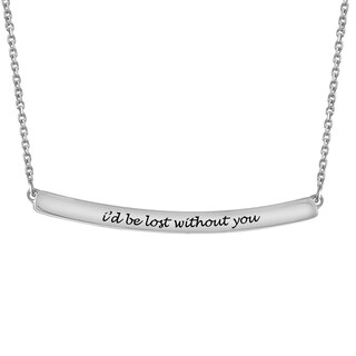 Delight Jewelry I would be lost without you I Love You More Bead Necklace Set of 2 