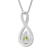 Thumbnail Image 3 of Peridot Necklace Sterling Silver