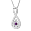 Thumbnail Image 3 of Amethyst Necklace Sterling Silver