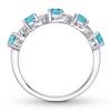 Thumbnail Image 1 of Le Vian Aquamarine Ring with Diamonds 14K Vanilla Gold