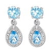 Thumbnail Image 0 of Blue & White Topaz Earrings Sterling Silver