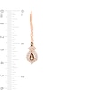 Thumbnail Image 1 of Le Vian Chocolate Quartz Earrings 5/8 ct tw Diamonds 14K Strawberry Gold