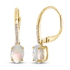 Thumbnail Image 0 of Opal & Diamond Earrings 1/20 ct tw 10K Yellow Gold