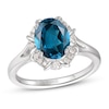 Thumbnail Image 0 of Le Vian Blue Topaz Ring 1/8 ct tw Diamonds 14K Vanilla Gold