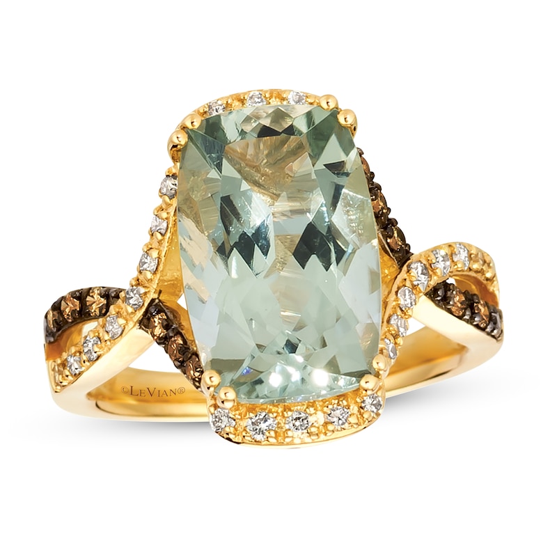 Le Vian Quartz Ring 1/3 ct tw Diamonds 14K Honey Gold