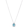Thumbnail Image 0 of Le Vian Aquamarine & Diamond Necklace 1/8 ct tw 14K Vanilla Gold 18"