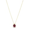 Thumbnail Image 0 of Le Vian Rhodolite & Diamond Necklace 1/8 ct tw 14K Honey Gold 18"