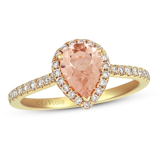 Le Vian Morganite & Diamond Ring 1/3 ct tw 14K Honey Gold|Kay