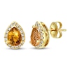 Thumbnail Image 0 of Le Vian Citrine & Diamond Earrings 1/4 ct tw 14K Honey Gold