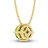 Thumbnail Image 2 of Peridot Solitaire Necklace 10K Yellow Gold 18"
