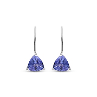 Tanzanite Drop Earrings Sterling Silver | Kay