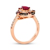 Thumbnail Image 2 of Le Vian Pear & Round-Cut Garnet Ring 3/4 ct tw Diamonds 14K Strawberry Gold
