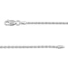 Thumbnail Image 2 of Solid Diamond-Cut Rope Chain Necklace Sterling Silver 16"