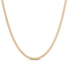 Thumbnail Image 1 of Hollow Cuban Curb Chain Necklace 10K Yellow Gold 22"