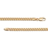 Thumbnail Image 3 of Hollow Cuban Curb Chain Necklace 10K Yellow Gold 22"