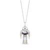 Thumbnail Image 0 of Disney Treasures Toy Story Buzz Lightyear Multi-Stone Necklace 1/10 ct tw Sterling Silver & 10K Yellow Gold 19"