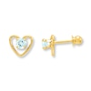 Thumbnail Image 0 of Aquamarine Earrings 14K Yellow Gold
