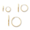 Thumbnail Image 0 of Children's Hoop Earrings 3-Pair Set 14K Yellow Gold