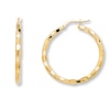 Thumbnail Image 0 of Florentine Hoop Earrings 14K Yellow Gold