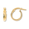 Thumbnail Image 0 of Ridged Hoop Earrings 14K Yellow Gold