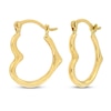 Thumbnail Image 0 of Stamped Heart Earrings 14K Yellow Gold