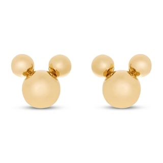 Children's Mickey Mouse Stud Earrings 14K Yellow Gold | Kay