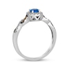 Thumbnail Image 2 of Le Vian Chocolate Twist Sapphire Ring 1/4 ct tw Diamonds 14K Vanilla Gold