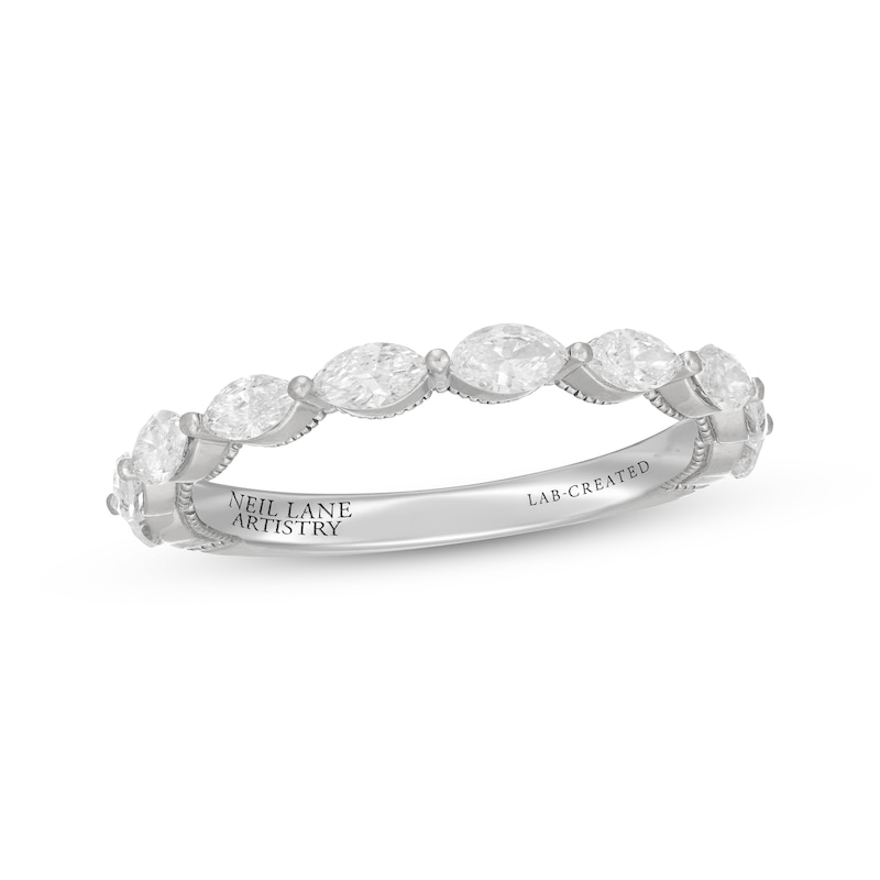 Neil Lane Artistry Marquise-Cut Lab-Created Diamond Anniversary Band 3/4 ct tw 14K White Gold