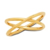 Thumbnail Image 0 of Diamond-cut Crossover Ring 10K Yellow Gold - Size 7