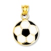Thumbnail Image 0 of Soccer Ball Charm Black/White Enamel 14K Yellow Gold