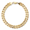 Thumbnail Image 1 of Curb Link Bracelet 10K Yellow Gold 9"