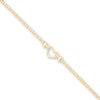 Thumbnail Image 0 of Heart Anklet 14K Yellow Gold 10"