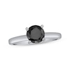 Thumbnail Image 0 of Black Diamond Solitaire Ring 2 ct tw 14K White Gold