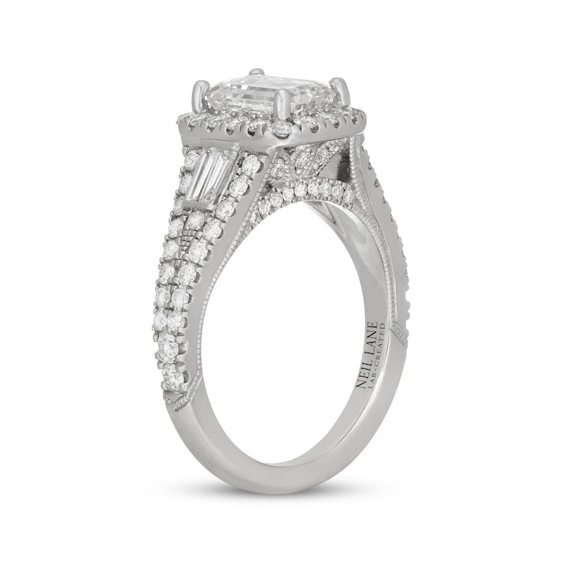 Neil Lane Artistry Emerald-Cut Lab-Created Diamond Engagement Ring 2-1/2 ct tw 14K White Gold
