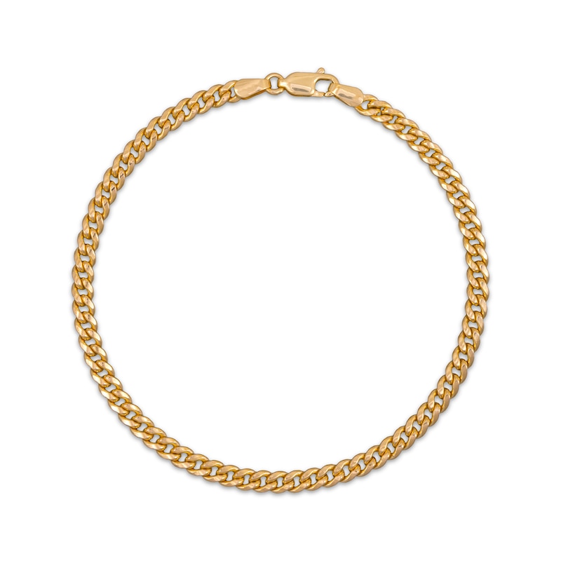 Cuban Curb Chain Anklet 3.75mm 10K Yellow Gold 10”