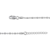 Thumbnail Image 1 of Solid Diamond-Cut Bead & Bar Chain Anklet Sterling Silver 10"