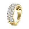 Thumbnail Image 1 of THE LEO Legacy Lab-Created Diamond Three-Row Anniversary Ring 2 ct tw 14K Yellow Gold
