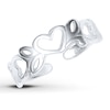 Thumbnail Image 0 of Heart Motif Toe Ring Sterling Silver
